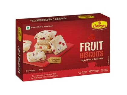 Haldiram's Nagpur Fruit Cookies - 250 gm - Pack of 2 Haldiram's Nagpur Fruit Cookies - 250 gm - Pack of 2