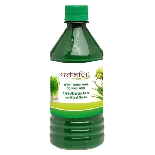 Patanjali amla-aloevera with wheatgrass juice 500 ml