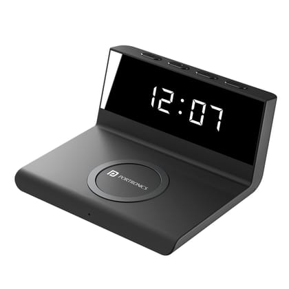 Portronics Freedom 4A , Digital Alarm Clock, Brightness Level, Fast Charging, Compact Portronics Freedom 4A , Digital Alarm Clock, Brightness Level, Fast Charging, Compact