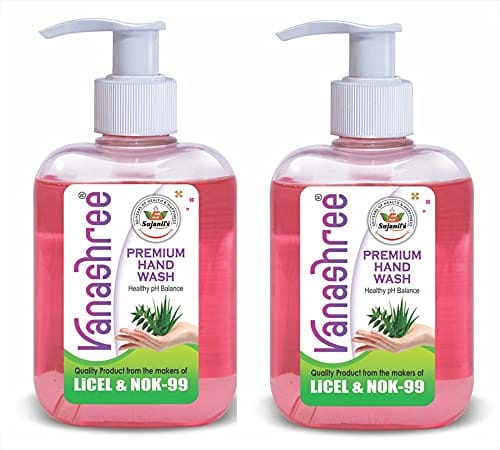 Sujanil Vanashree Premium Handwash, Soothing Handwash Contains Neem & Aloevera extracts, Pack Of 2, 250 ML�