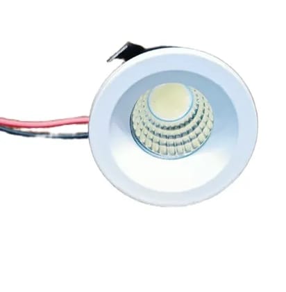 Cabinet/Button/Niche Led recessed Spot Light | 3watt | Warm White (3000K) | Body Color - White | Packed of 10pcs. | Indoor use only Rooms,Bathrooms,Office,Balkony etc.