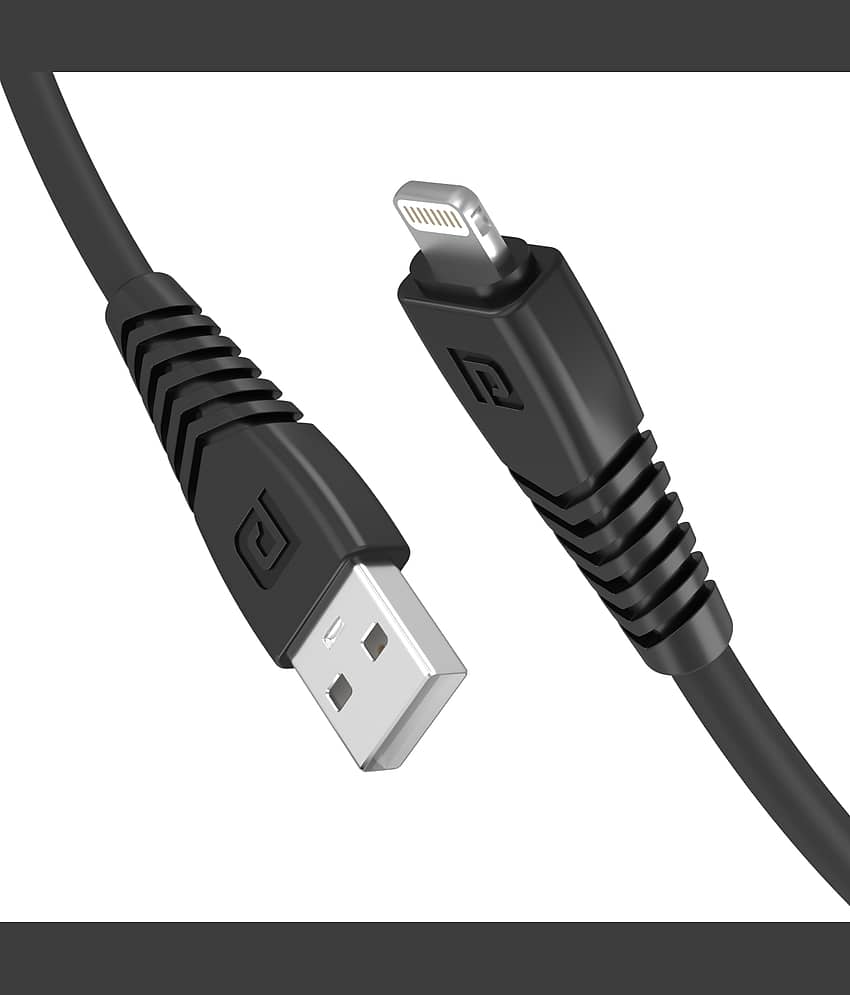 Portronics Konnect Core:1 M Lightning Cable ,Black (POR 655)