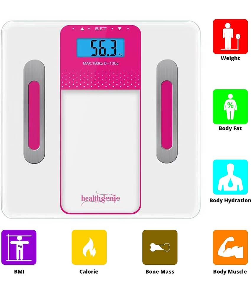 Healthgenie Digital Personal Body Fat Analyzer - Pink