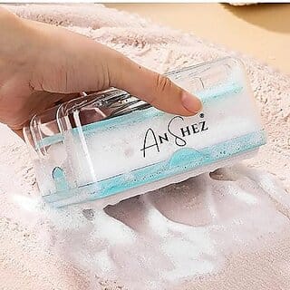 ANSHEZ 2-in-1 Portable Soap Bar Box Dispenser with Rubber Roller and Drain Holes Soap Dish Laundry Rolling Soap Box