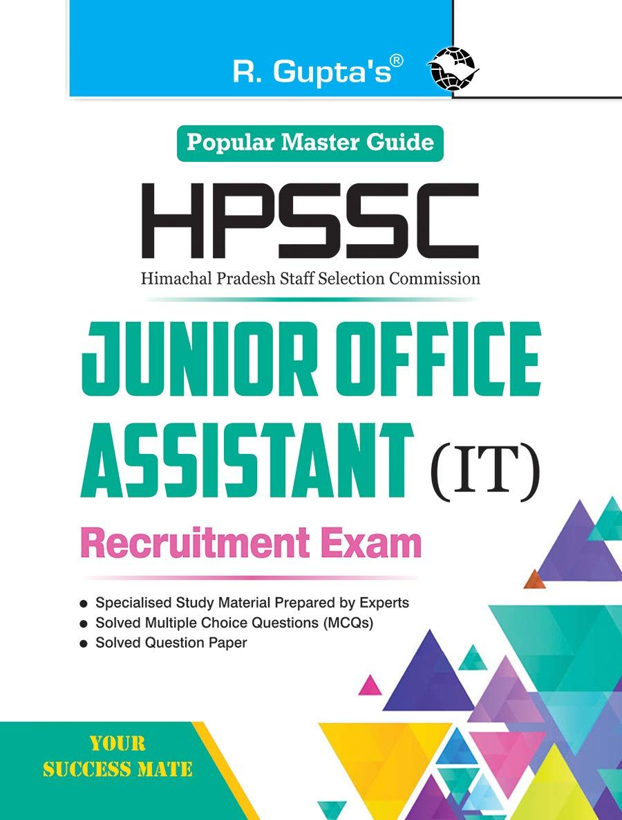 HPSSC-Junior Office Assistant (IT) Recruitment Exam Guide [Paperback] [May 25, 2022] RPH Editorial Board