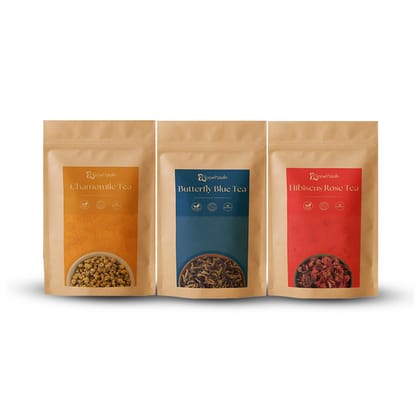 Trial Pack Flower Tea | Pack of 3 | 40 Cups Tea Trial Pack Flower Tea | Pack of 3 | 40 Cups Tea