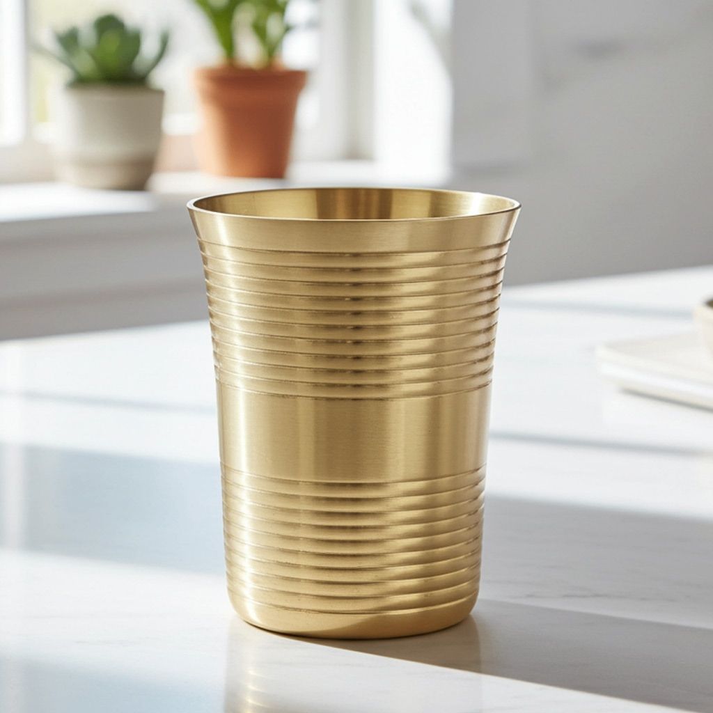 Pure Brass Glass, 270 ML (ZMAS289 D)