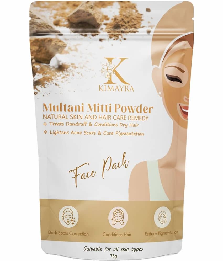 Kimayra Pure & Natural Multani Mitti Powder| Bentonite Clay |Great For Hair, Face, Skin