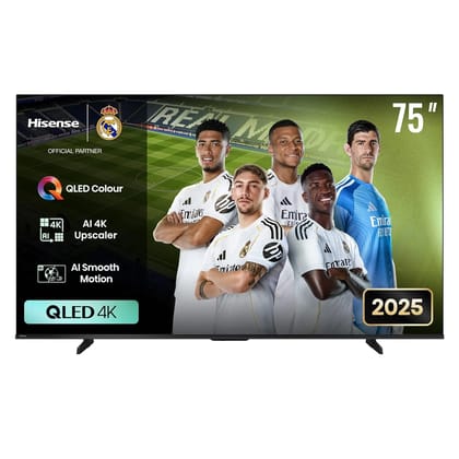 Hisense 75-Inch QLED 4K Smart TV (75Q6Q, 2025) â€“ Vibrant Quantum Dot Color | Dolby Vision & Atmos, HDR10, Game Mode PLUS, VIDAA Smart OS, HDMI, Wi-Fi, Bluetooth