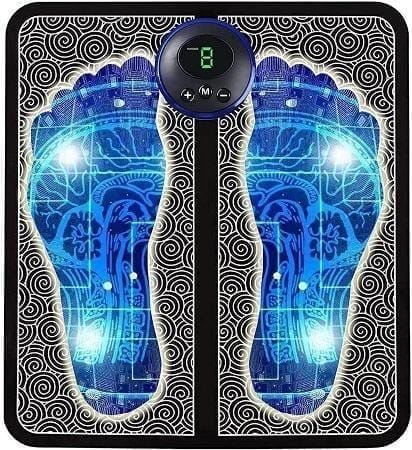 Electric EMS Foot Massager Machine with Pulse – Foot Circulation Stimulator & Deep Tissue Shiatsu Massager for Pain Relief