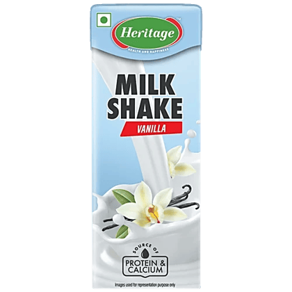 Heritage Vanilla Milk Shake (180 ML) Tetra Pack