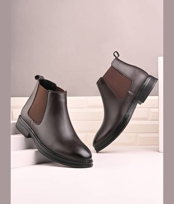 NAAL Brown Men's Chelsea Boots