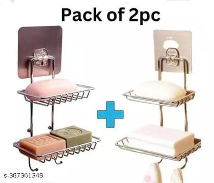 PERIX Storage Rack Kitchen Bathroom Self Adhesive Double Layer PERIX Storage Rack Kitchen Bathroom Self Adhesive Double Layer