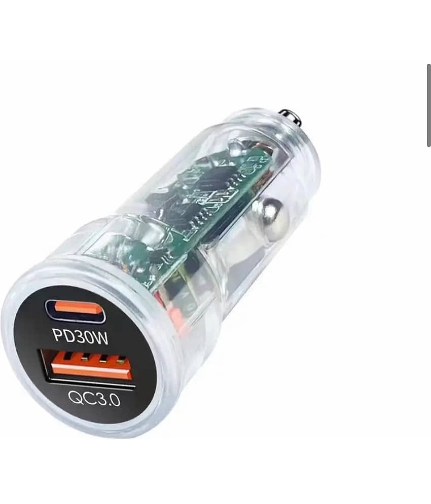 Life Like Car Mobile Charger PD30W+QC18W White