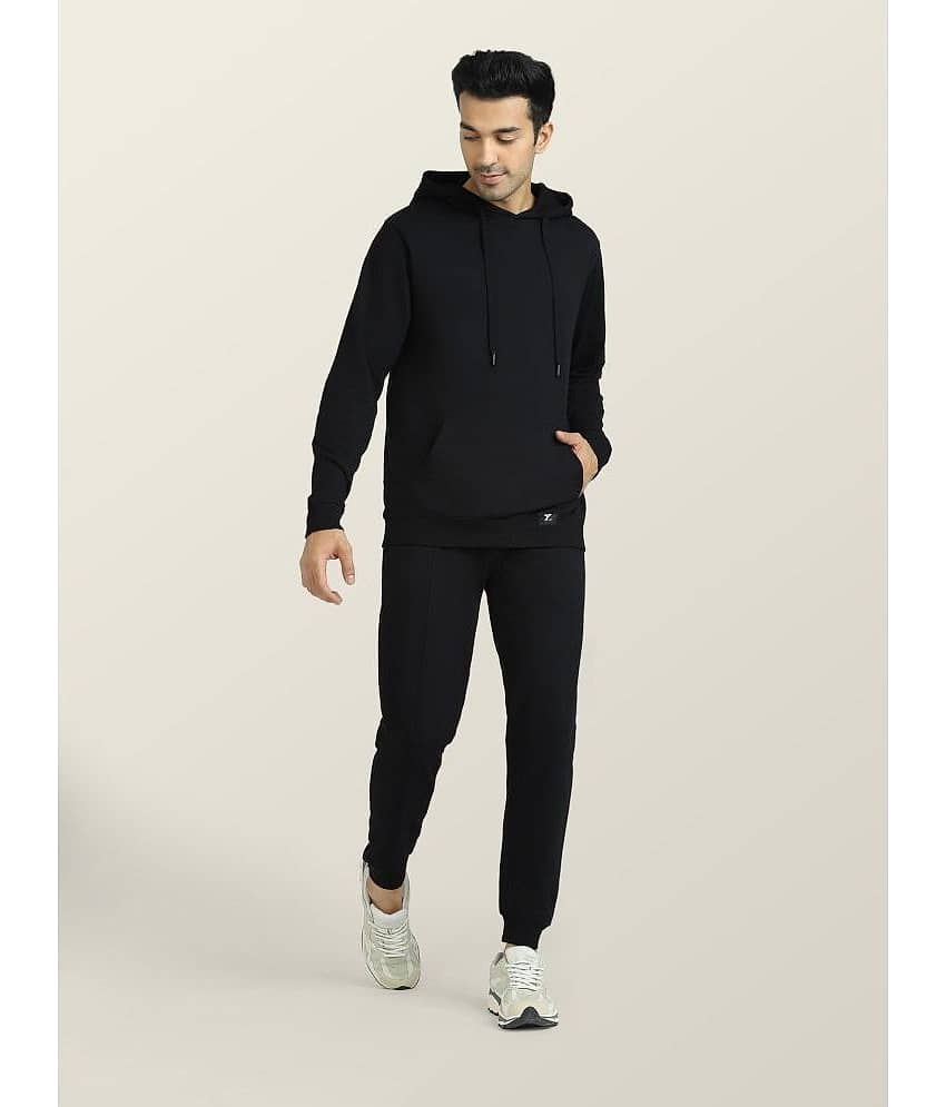 XYXX - Black Cotton Blend Regular Fit Men's Tracksuit ( Pack of 1 )