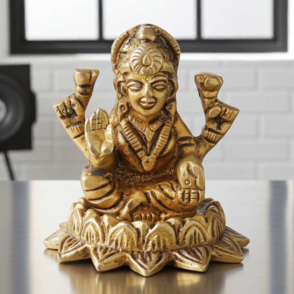 Brass Showpiece Laxmi Ji Statue (BSMAS1222 L)