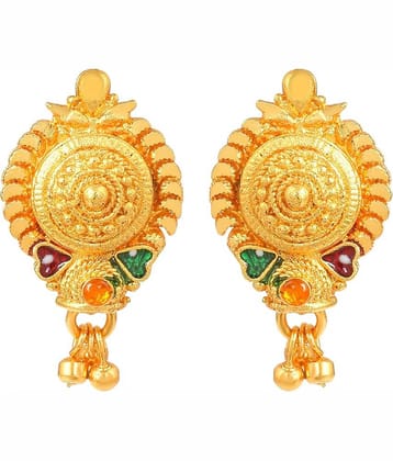 ADMIER Yellow Stud Earrings ( Pack of 1 )