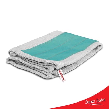 Spotzero By Milton Cloth Pocha (Aqua Green, Grey, Cotton) , Pack Of 3 Spotzero By Milton Cloth Pocha (Aqua Green, Grey, Cotton) , Pack Of 3