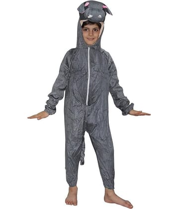 Kaku Fancy Dresses Hippo Water Animal Costume -Grey, 5-6 Years, For Boys & Girls