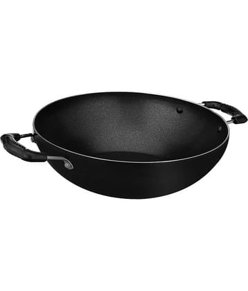 HomePro - Kadhai Black Aluminium Non-Stick Pot ml ( Pack of 1 )