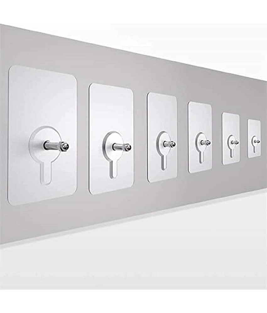 Heavy-Duty Self-Adhesive Wall Hooks - No-Drill, Damage-Free Hanging for Photos (Set of 6 )