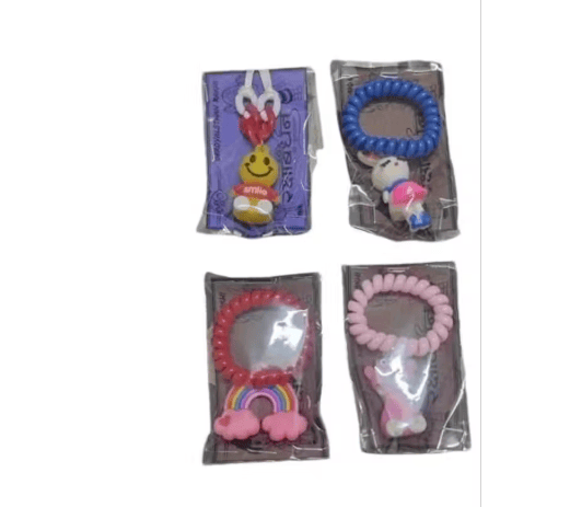 Kids Cartoon Rakhi Set Pack of 4 (Elastic Band Style)