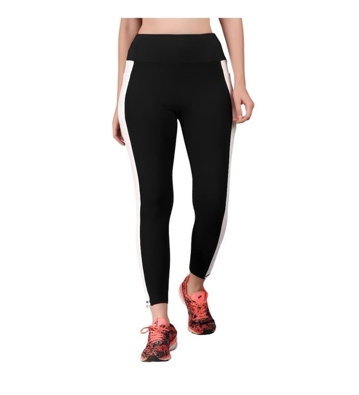 Women's Polyester Solid Ankle Length High Waisted Tights (Black, XL)-PID61841