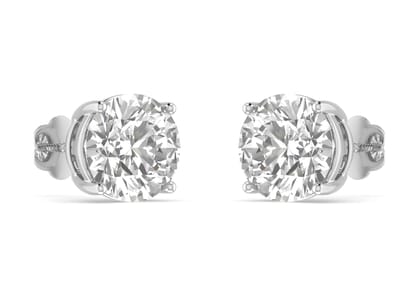 Round Solitaire Studs