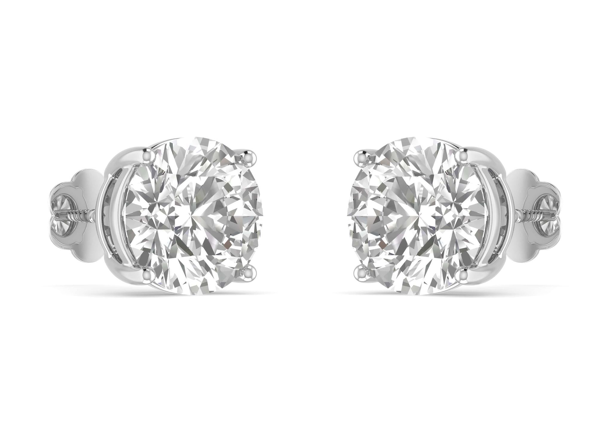 Round Solitaire Studs