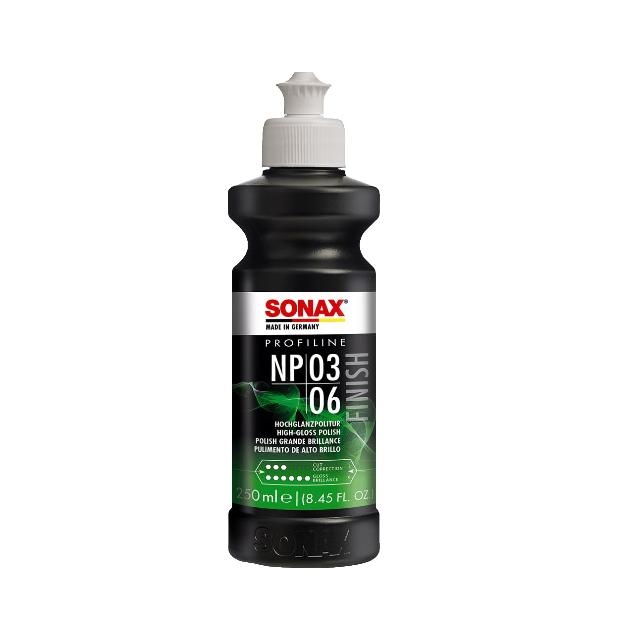 SONAX Profiline Nano Polish Finish 03-06 1L | Fine Polishing Compound for Pre-Treated Slightly Weathered Paintwork | High Gloss Finishing | Long-Lasting | Premium-Grade Scratch Removal Polishing