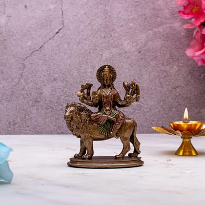 Craftlayout Resin Durga Idol 3.5 Inch