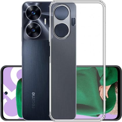 PLUGTECH TPU Ultra Hybrid Clear Camera Protection Back Cover Case for Realme C55,Realme Narzo N55