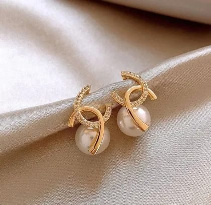 Sovar Pearl Hoop Earrings