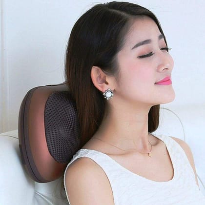 Car & Home Use Neck Massager 2 In 1 Massage Pillow For Muscle Relaxation With AC Adaptor Corded Electric & Car Charger Car & Home Use Neck Massager 2 In 1 Massage Pillow For Muscle Relaxation With AC Adaptor Corded Electric & Car Charger