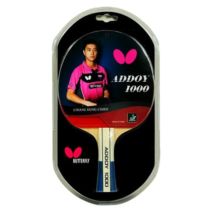 Butterfly Addoy 1000 Shakehand Ping Pong Paddle: Beginner-Friendly Table Tennis Bat with Maximum Control and Spin by Total Sporting And Fitness Solutions Pvt Ltd Butterfly Addoy 1000 Shakehand Ping Pong Paddle: Beginner-Friendly Table Tennis Bat with Maximum Control and Spin by Total Sporting And Fitness Solutions Pvt Ltd