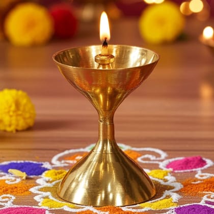 Brass Akhand Deepak No. 4 (ZMAS193 D)