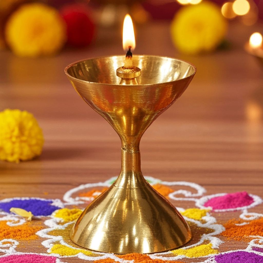 Brass Akhand Deepak No. 4 (ZMAS193 D)