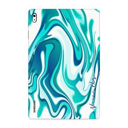 Wrapcart Green Coral Custom Name Tab Skin for Samsung & Lenovo Tabs