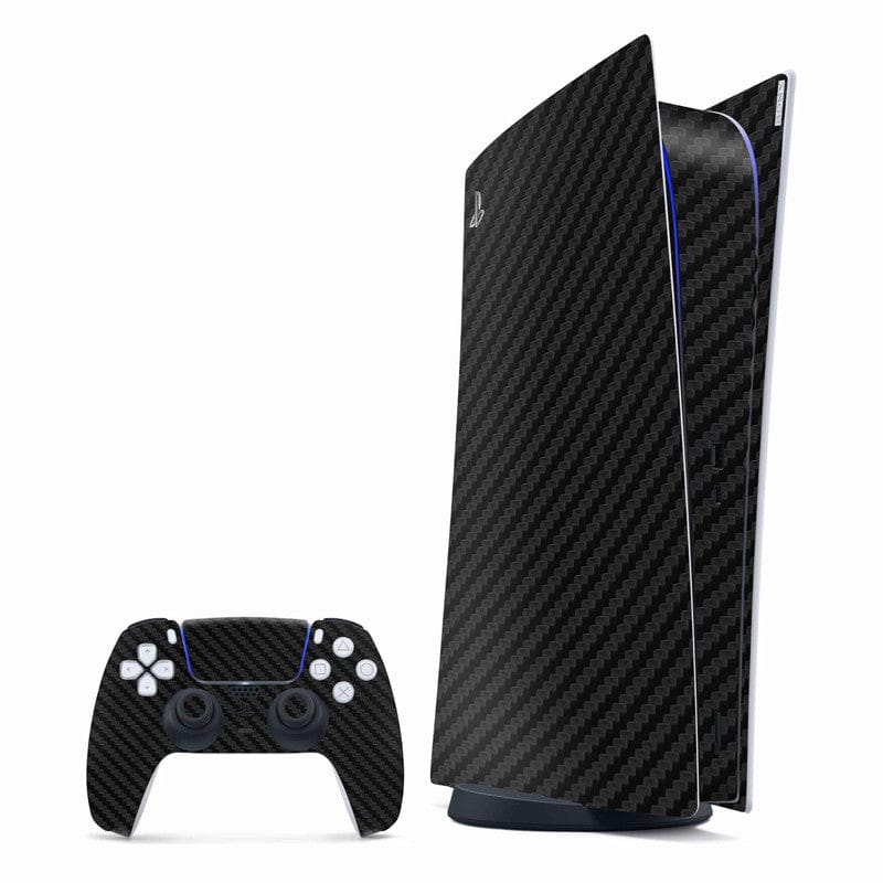 Black Carbon PlayStation Skin