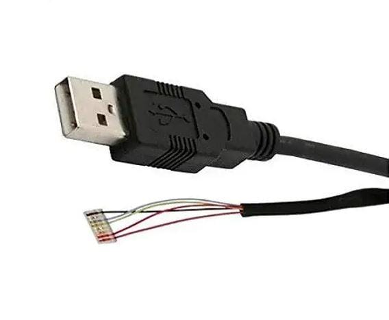 Champion USB Cable for Morpho Safran Aadhar biometric MSO-1300, E1, E2, E3 Finger Print Scanner Device (Black),1 m