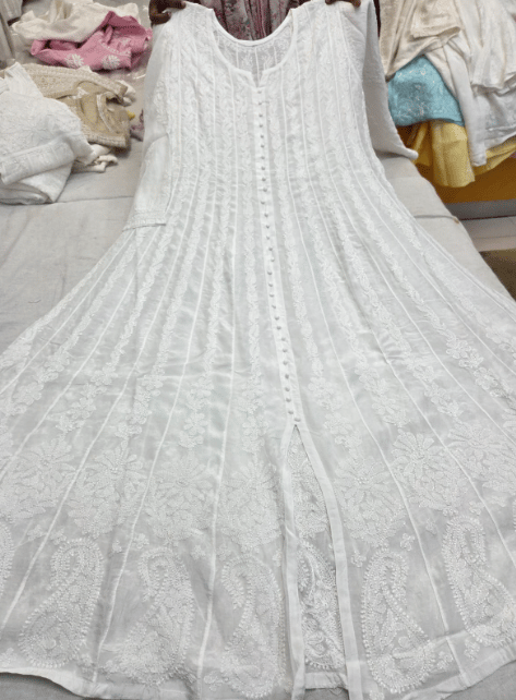 Pure Muslin anarkali 24 kali