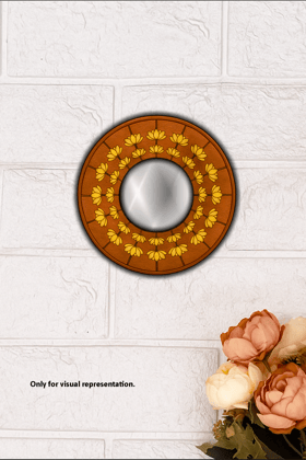 Dbeautify's DIY Round MDF Decorative Mirror