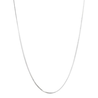 925 Sterling Silver Box Chain Necklace for Women & Men | Classic Square Link Chain | Lightweight Everyday Jewelry I Weight - 6.85 g
