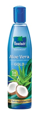 Parachute Aloe Vera Gold Coconut Hair Oil Bottle