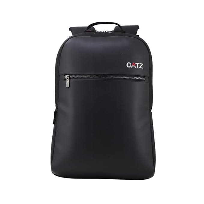 CATZ "Contour" Premium Leather finish, Sleek & Stylish 16 Ltrs Luxurious,Versatile,Multipurpose, Tech-Friendly Design, Water Resistant Backpack (fits 15.6" laptops)