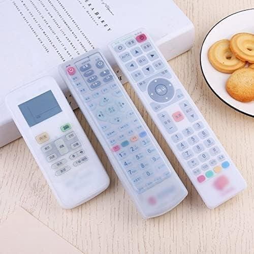Stretchable Silicone Remote Cover Set – Dustproof & Waterproof for TV, AC, Setup Box Remotes (Transparent, Various Sizes)