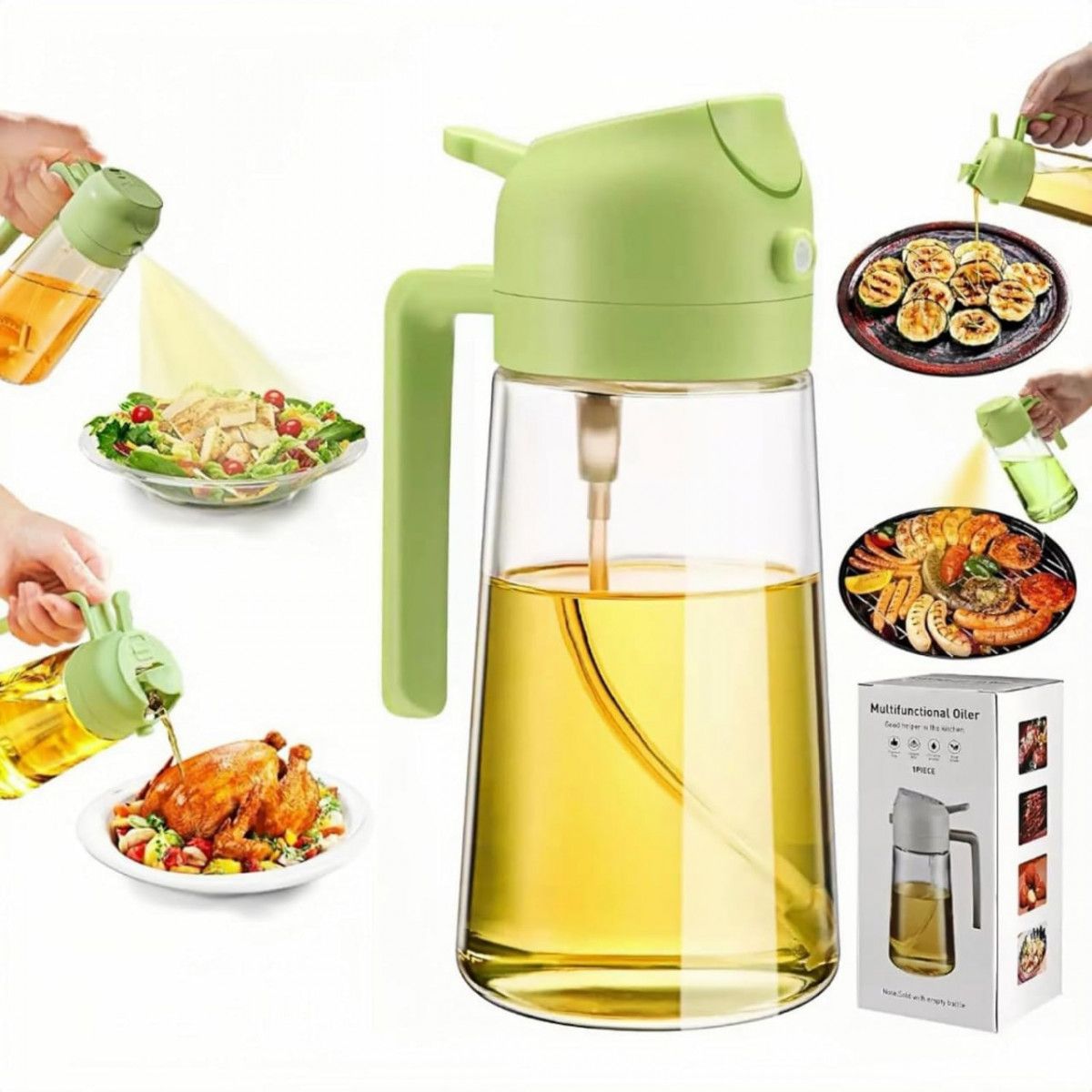 Wholesale Item - 2 IN 1 OLIVE OIL DISPENSER BOTTLE - MOQ 21 Pieces