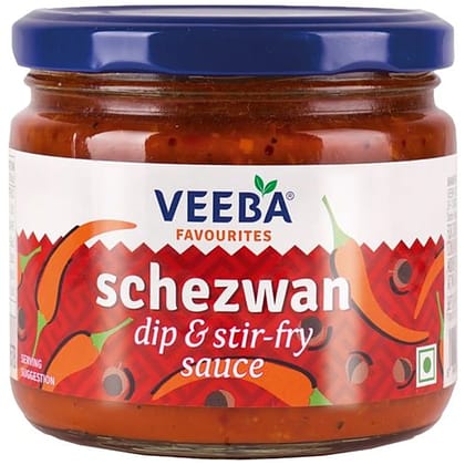 Veeba Schezwan Dip & Stir-Fry Sauce, 320 G Pet Jar