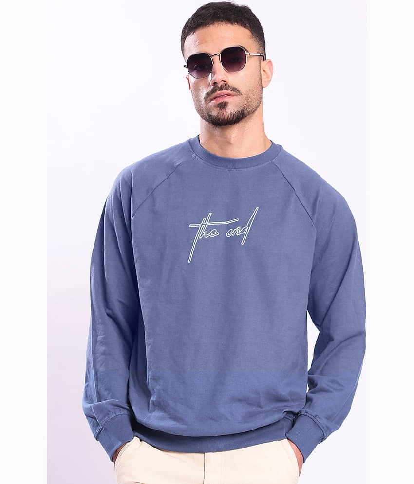Bene Kleed Cotton Round Neck Men's Sweatshirt - Blue ( Pack of 1 )
