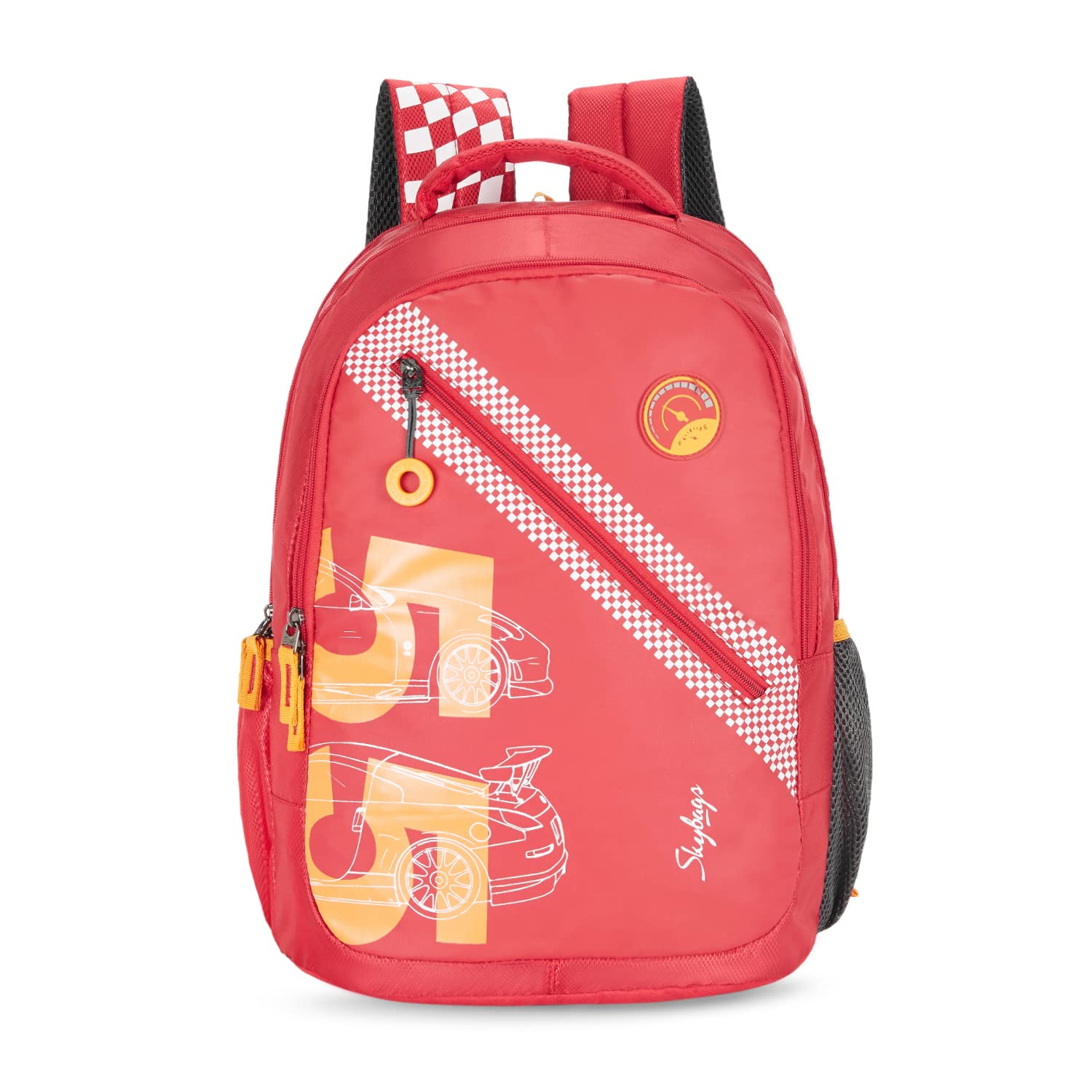 Casual Backpack 34L with 3 Spacious Compartments, Front Pocket & Built to Last Shoulder Strap | Red | Riddle